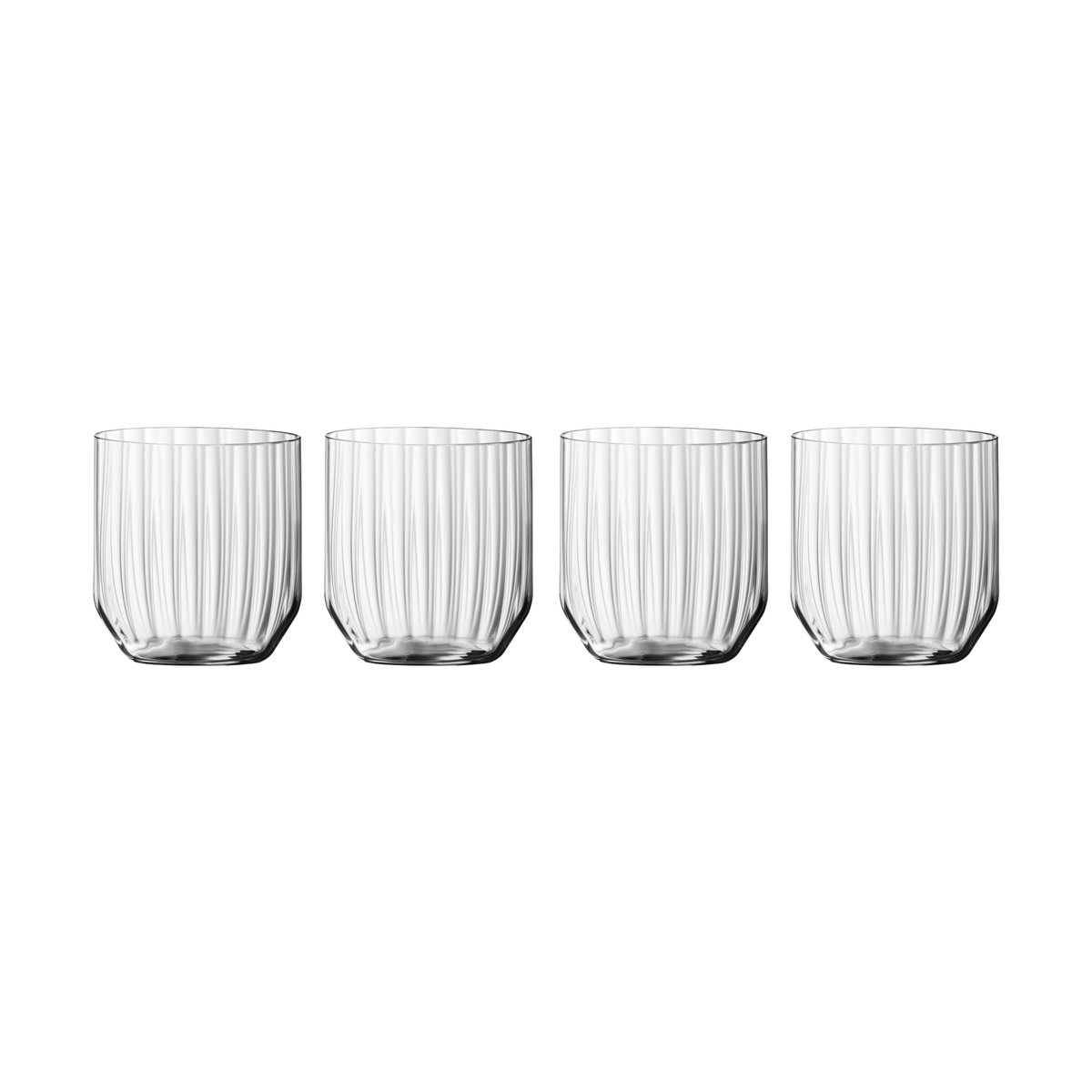 Linear Whisky Tumbler glass 4-pakning