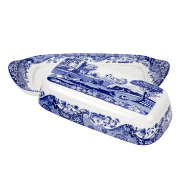 Blue Italian smørboks - 20x10 cm - Spode