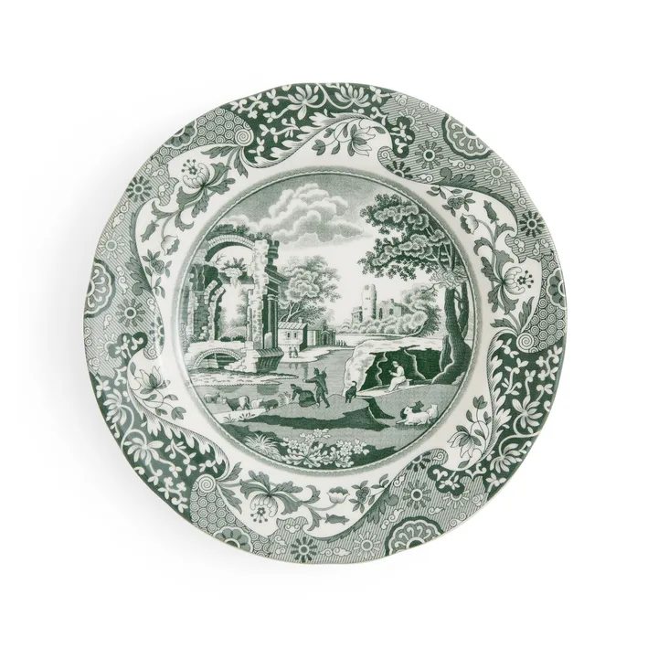 Heritage Green Italian tallerken - Grønn, Ø20 cm - Spode