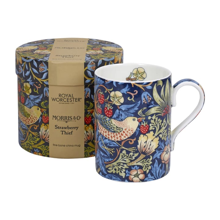 Strawberry Thief kopp 35 cl, Indigo-mineral Spode