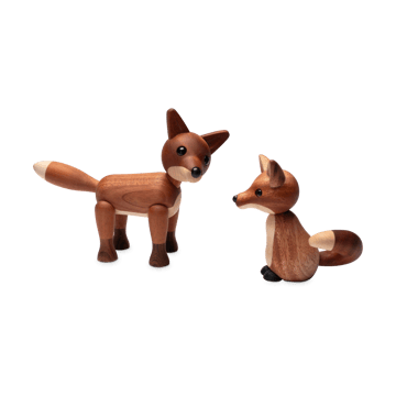 Foxy rev dekorasjon 12 cm - Mahogni - Spring Copenhagen