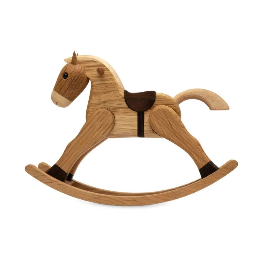 The Rocking Horse dekorasjon 13,5 cm, Eik, 13,5 cm Spring Copenhagen
