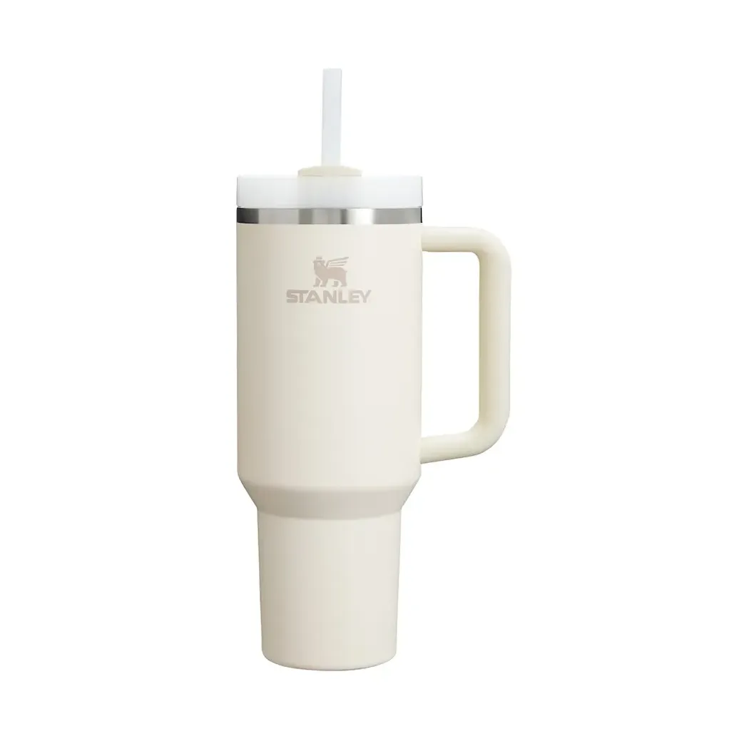 Stanley Quencher tumbler med sugerør 1,18 L Cream white