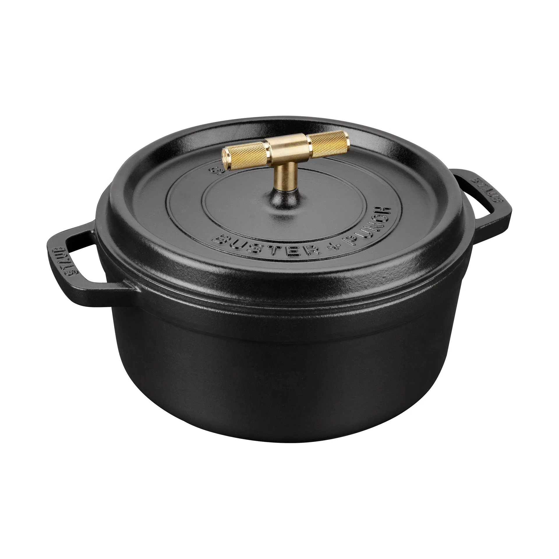 Buster & Punch gryte støpejern messing, 3,8 L STAUB