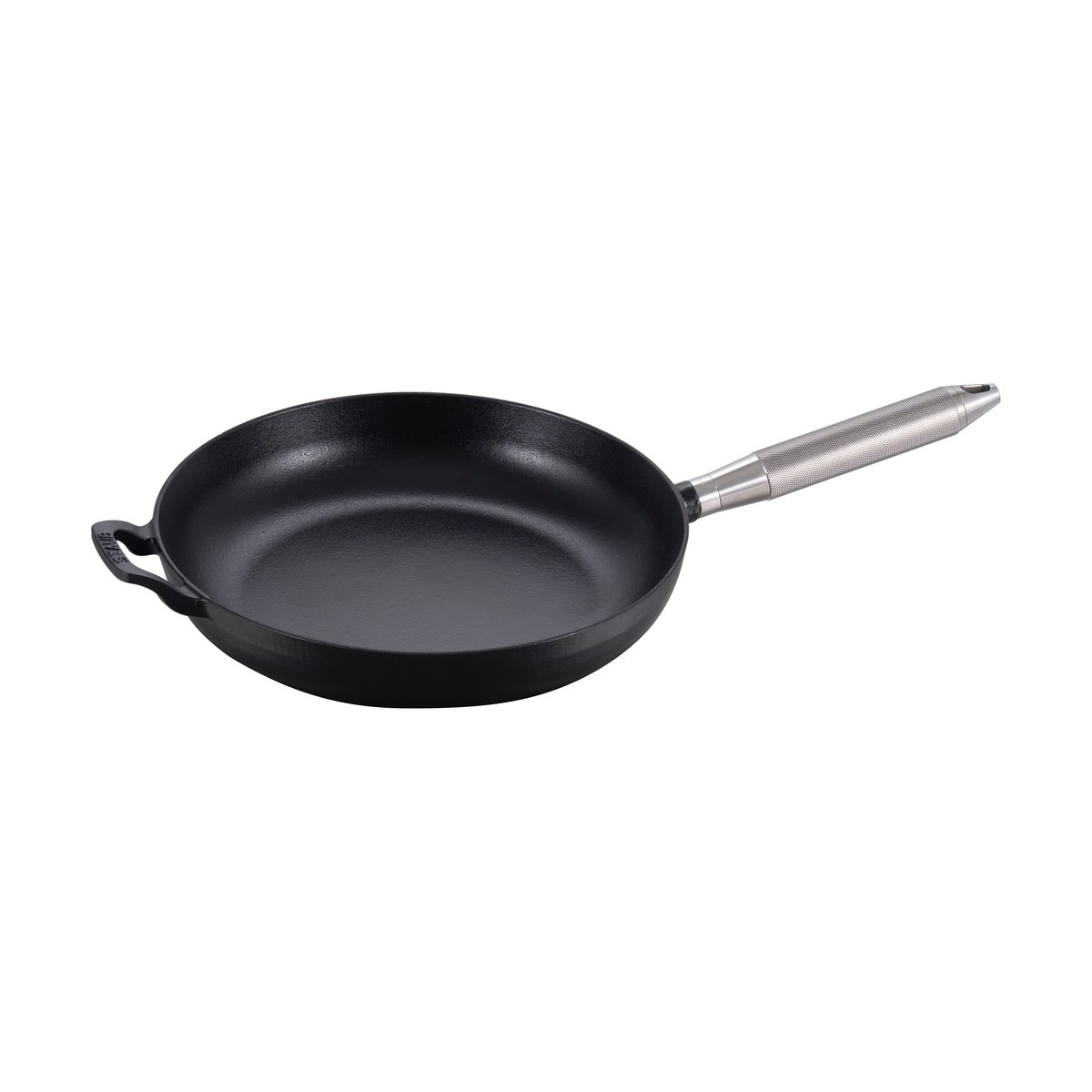 STAUB Buster & Punch stekepanne støpejern svart Ø28 cm Stålhåndtak