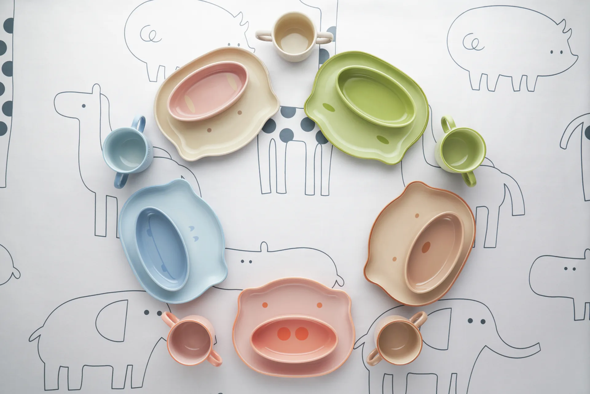 Staub barneservise 4 deler, Brun STAUB