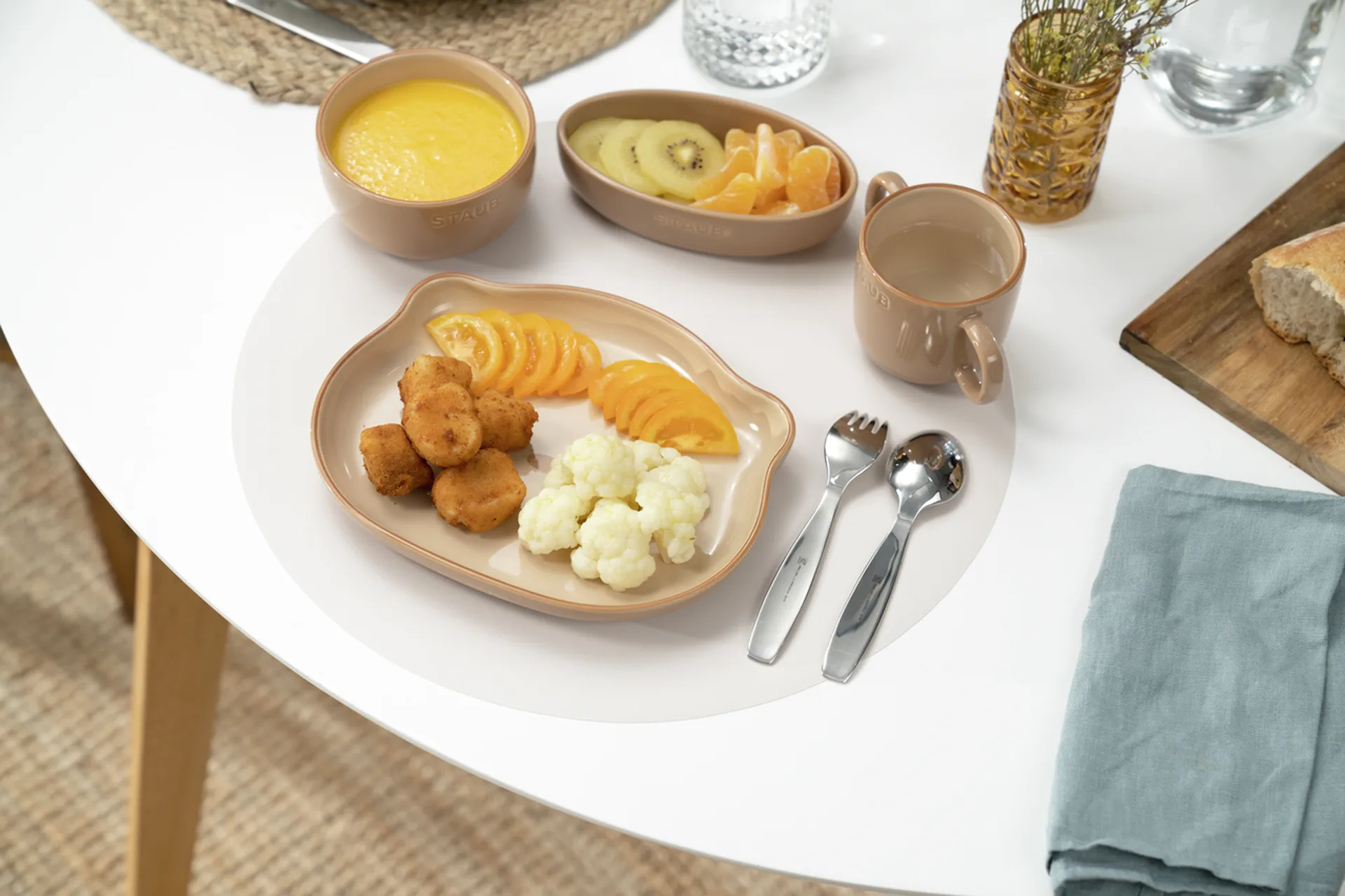 Staub barneservise 4 deler, Brun STAUB