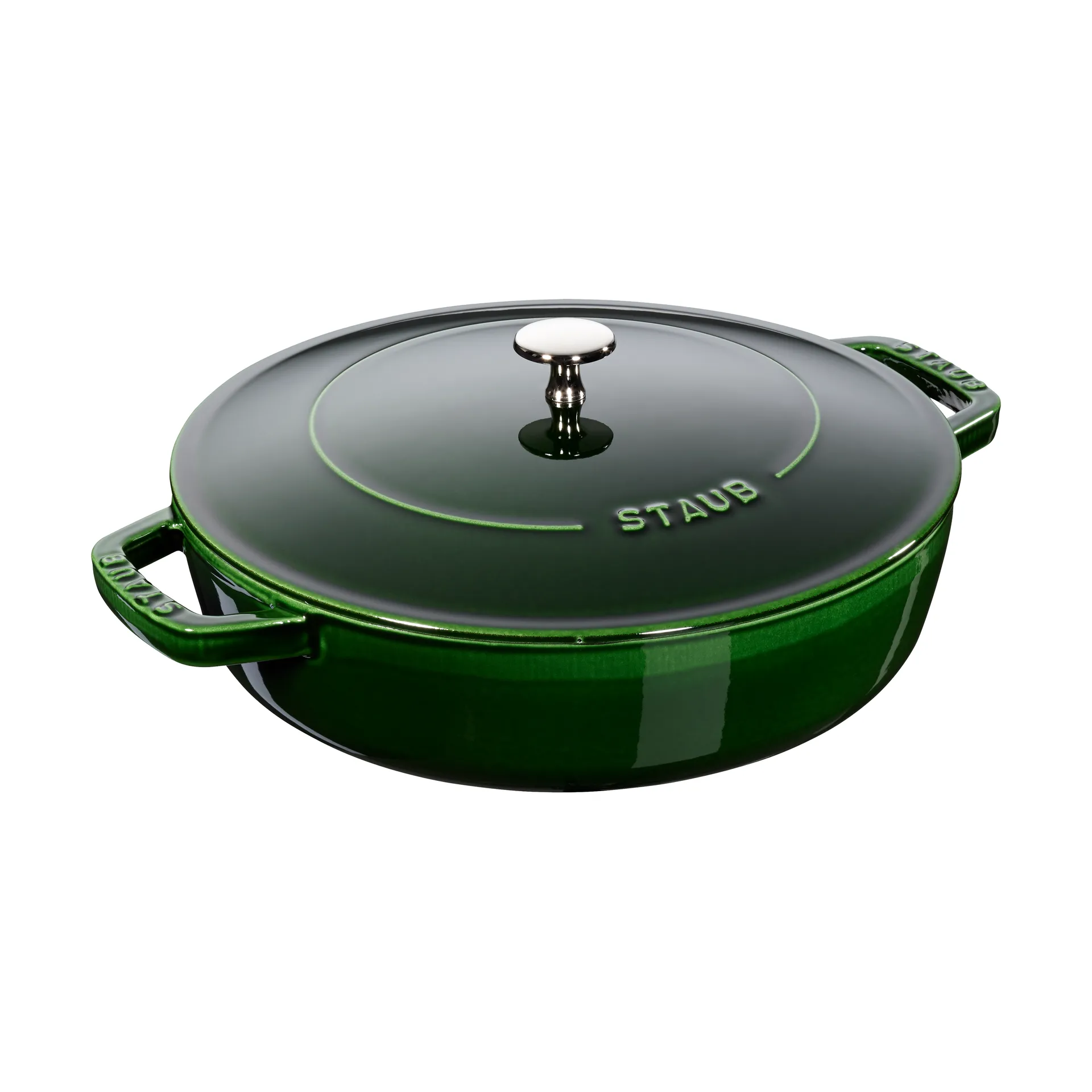 Staub Chistera traktørpanne støpejern Ø24 cm, Basilikagrønn STAUB