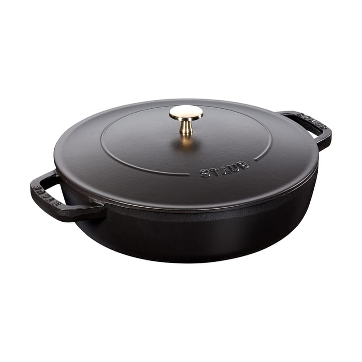 Staub Chistera traktørpanne støpejern Ø24 cm - Svart - STAUB