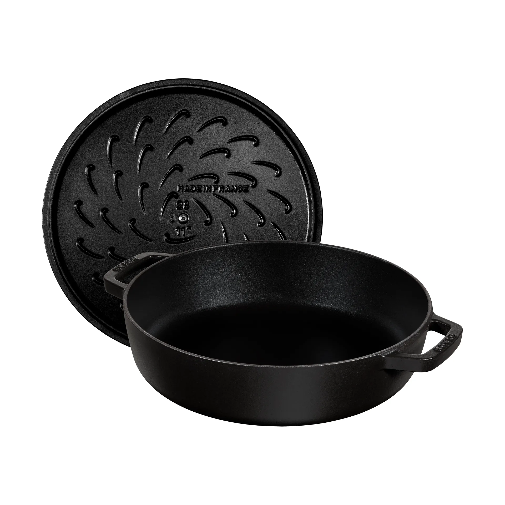 Staub Chistera traktørpanne støpejern Ø24 cm, Svart STAUB
