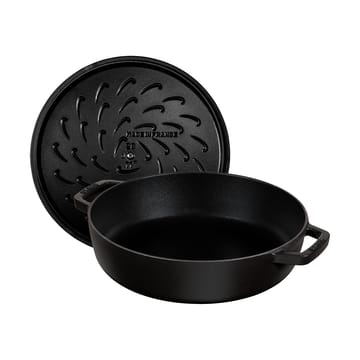 Staub Chistera traktørpanne støpejern Ø24 cm - Svart - STAUB