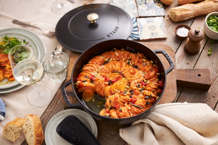 Staub Chistera traktørpanne støpejern Ø24 cm, Svart STAUB