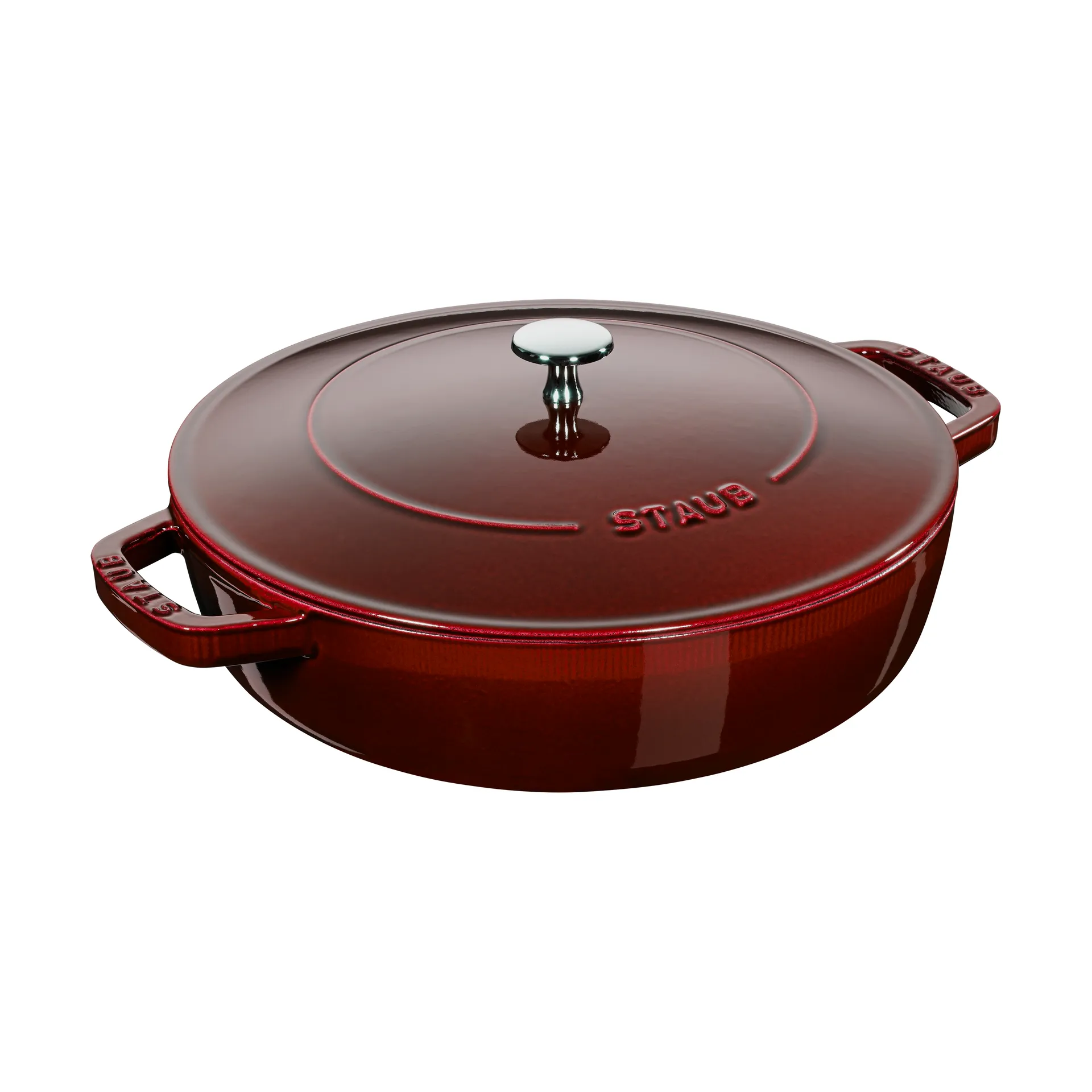 Staub Chistera traktørpanne støpejern Ø28 cm, Grenadinerød STAUB