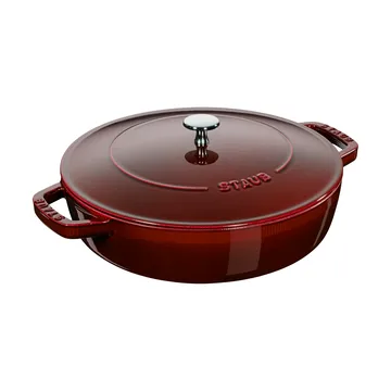Staub Chistera traktørpanne støpejern Ø28 cm - Grenadinerød - STAUB