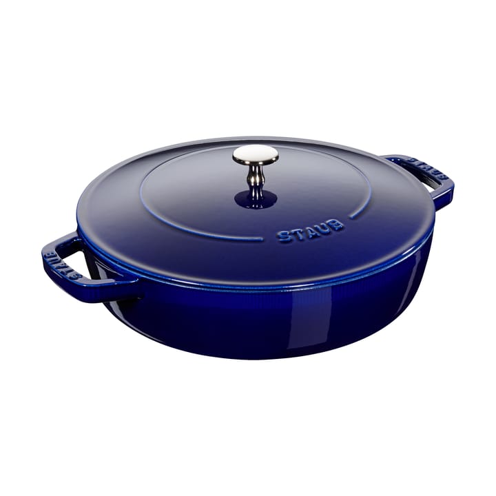 Staub Chistera traktørpanne støpejern Ø28 cm - Mørkblå - STAUB
