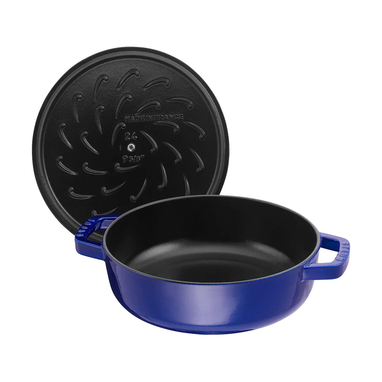 Staub Chistera traktørpanne støpejern Ø28 cm, Mørkblå STAUB