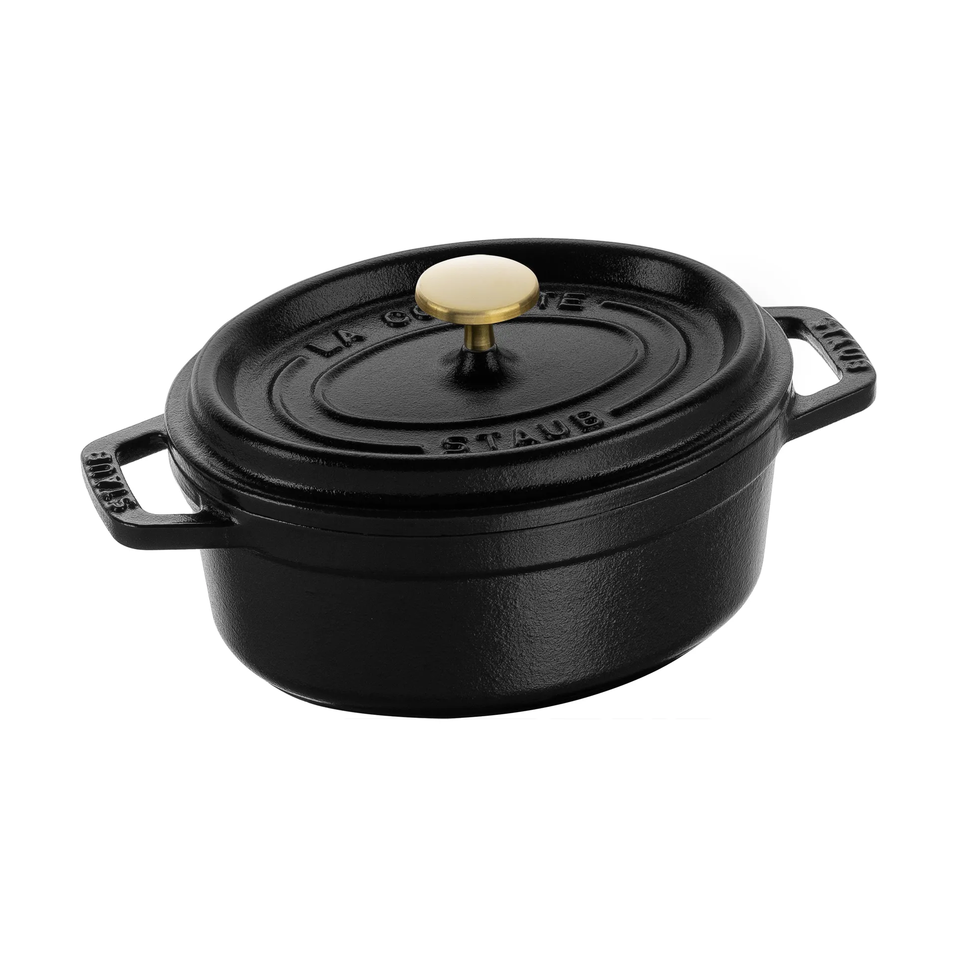 Staub La Cocotte oval gryte støpejern 0,6 L, Svart STAUB