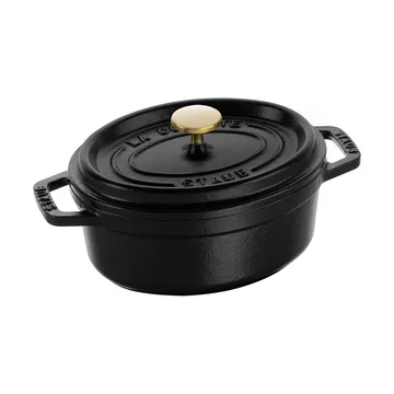 Staub La Cocotte oval gryte støpejern 0,6 L - Svart - STAUB