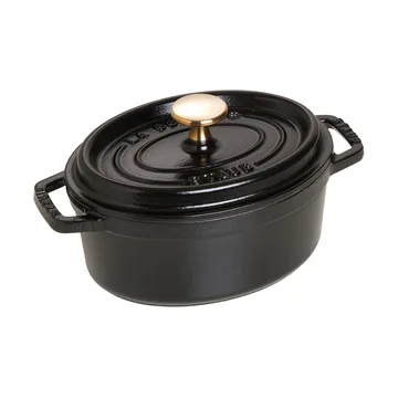 Staub La Cocotte oval gryte støpejern 1 L - Svart - STAUB