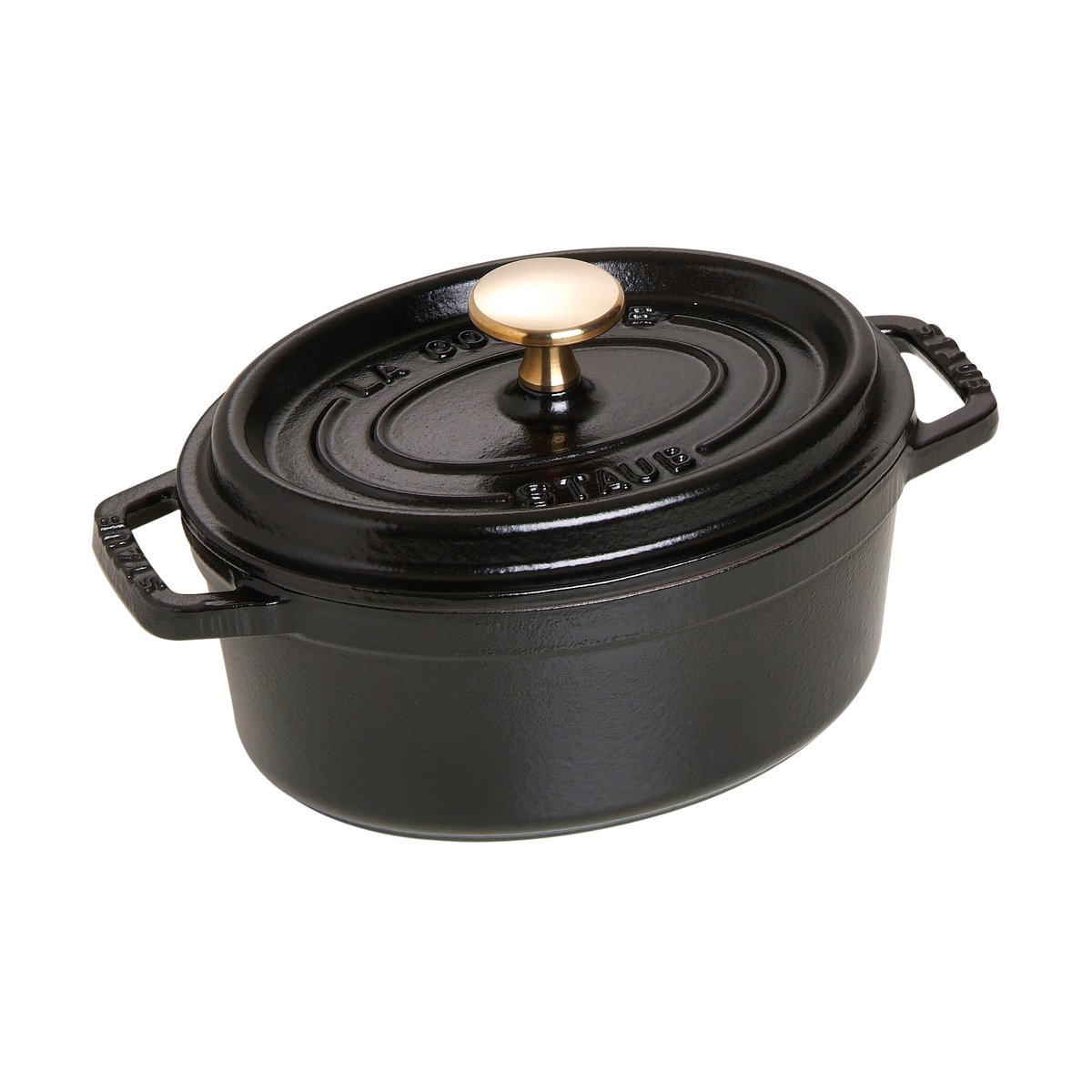 STAUB Staub La Cocotte oval gryte støpejern 1 L Svart