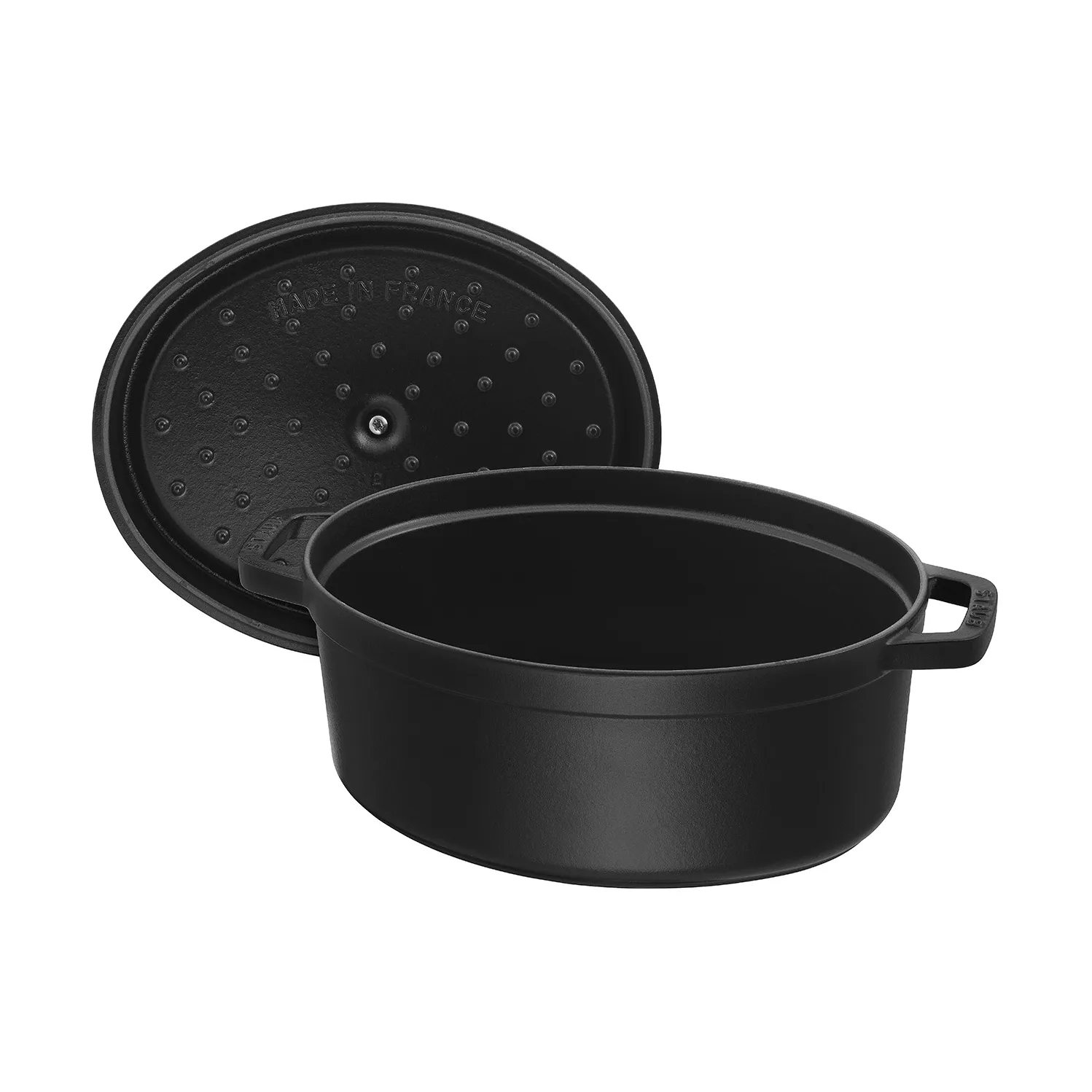 Staub La Cocotte oval gryte støpejern 2,35 L, Svart STAUB