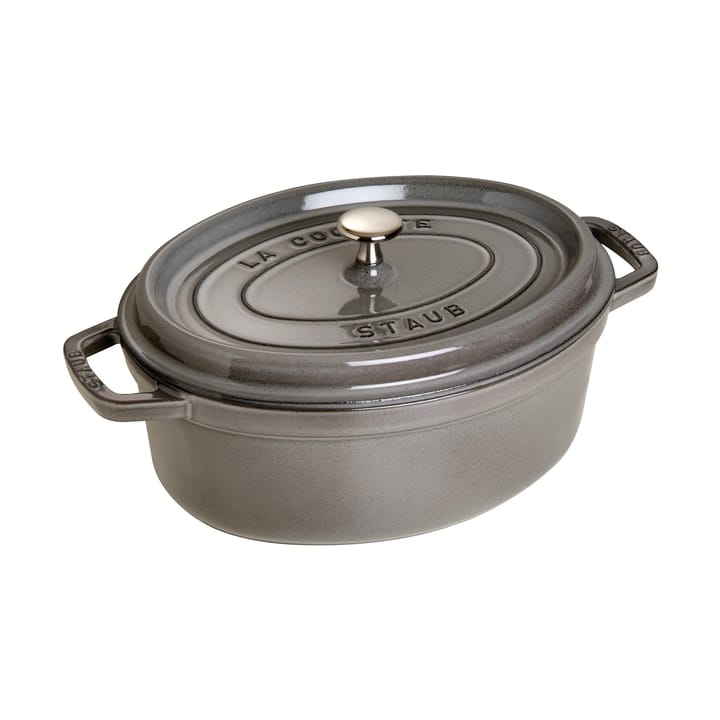 Staub La Cocotte oval gryte støpejern 3,2 L - Grafittgrå - STAUB