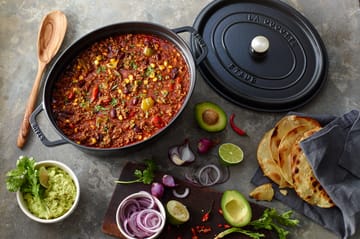 Staub La Cocotte oval gryte støpejern 3,2 L - Svart - STAUB
