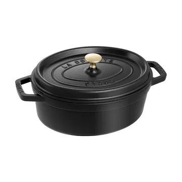 Staub La Cocotte oval gryte støpejern 5,5 L - Svart - STAUB