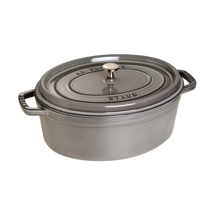Staub La Cocotte oval gryte støpejern 6,7 L - Grafittgrå - STAUB