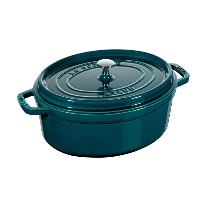 Staub La Cocotte oval gryte støpejern 6,7 L - La Mer - STAUB