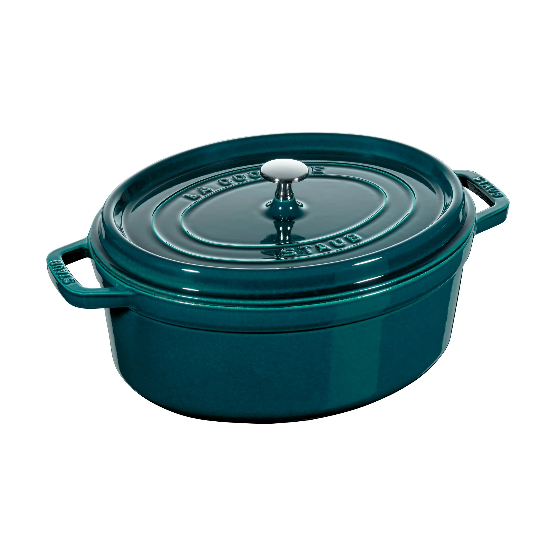 Staub La Cocotte oval gryte støpejern 8 L, La Mer STAUB