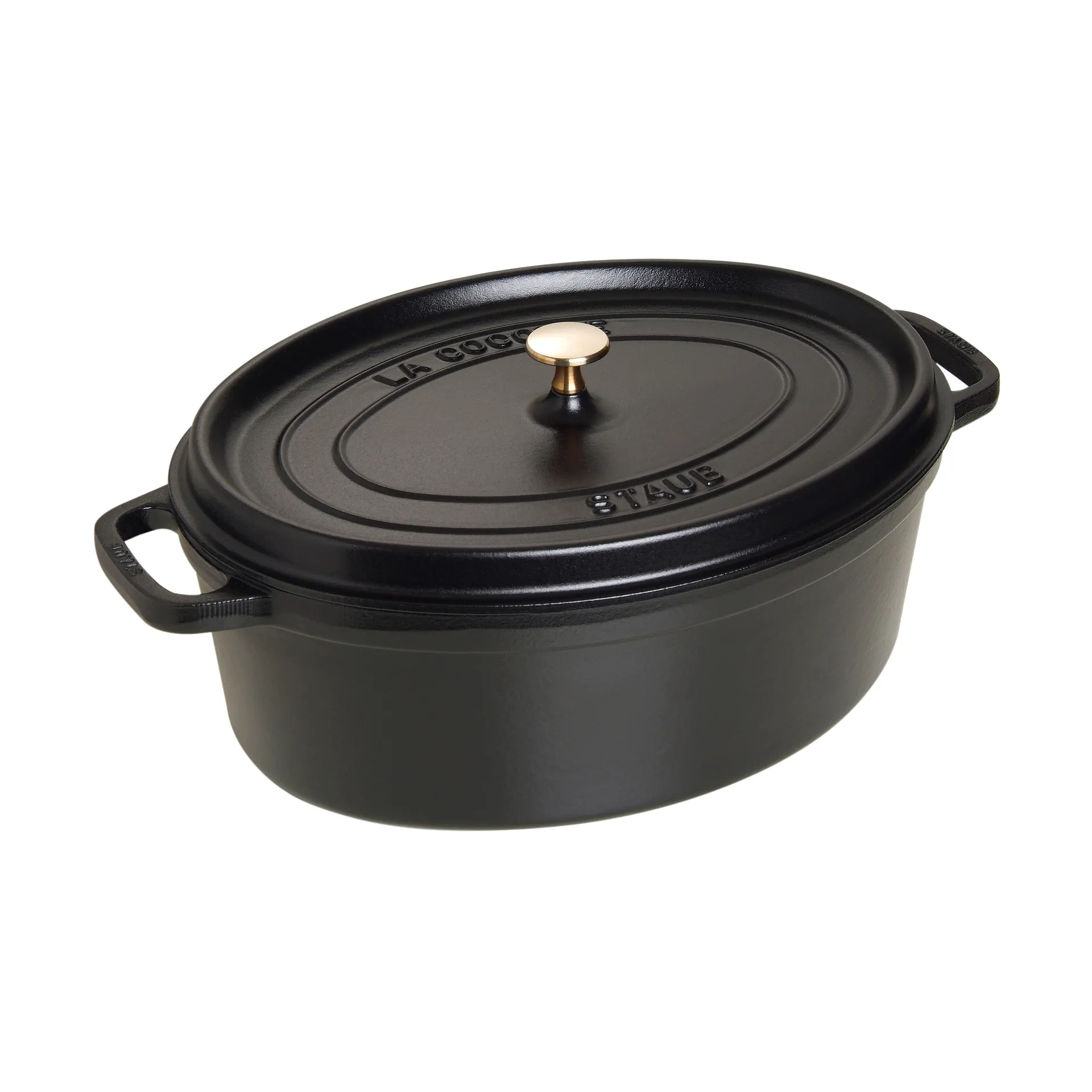 Staub La Cocotte oval gryte støpejern 8 L, Svart STAUB