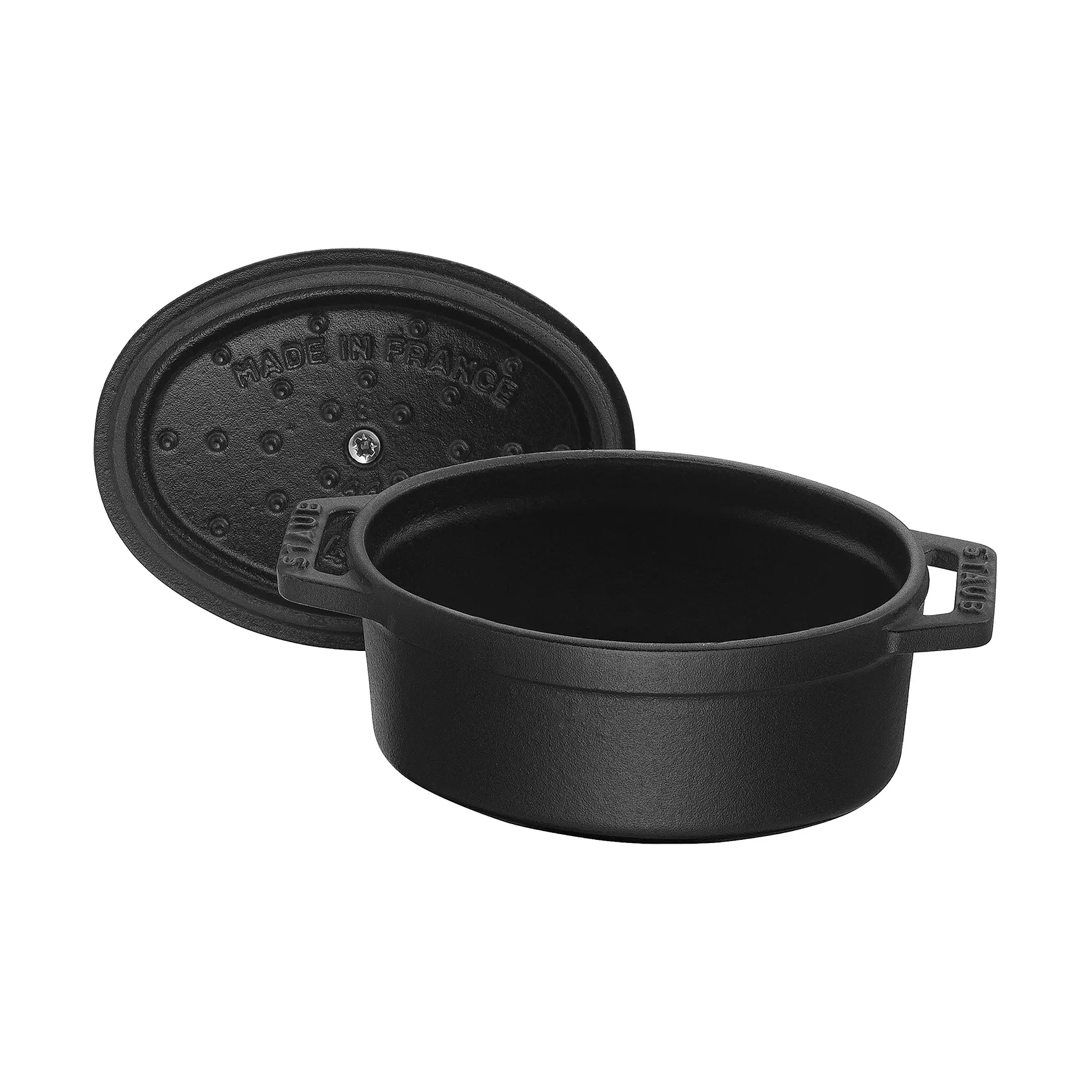 Staub La Cocotte oval minigryte støpejern 0,25 L, Svart STAUB