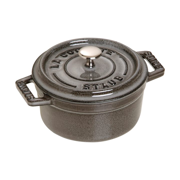 Staub La Cocotte rund gryte støpejern 0,25 L - Grafittgrå - STAUB