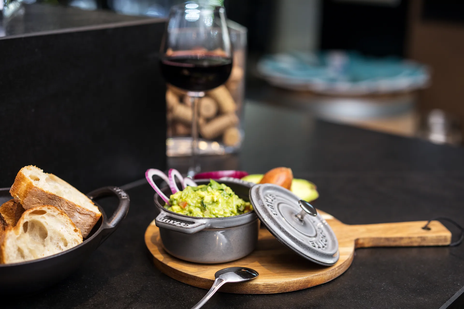 Staub La Cocotte rund gryte støpejern 0,25 L, Grafittgrå STAUB