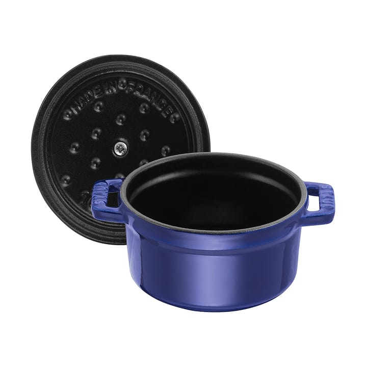 Staub La Cocotte rund gryte støpejern 0,25 L, Mørkblå STAUB