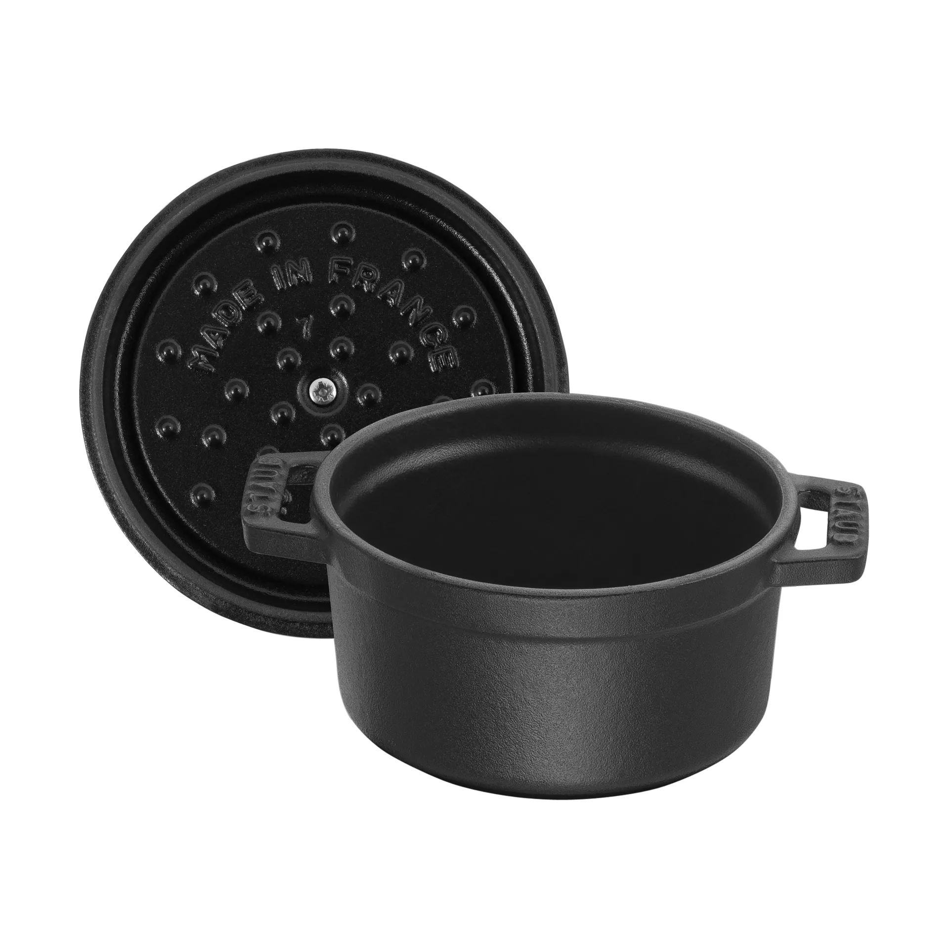 Staub La Cocotte rund gryte støpejern 0,4 L, Svart STAUB