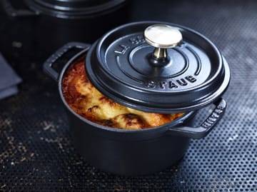 Staub La Cocotte rund gryte støpejern 0,8 L - Svart - STAUB