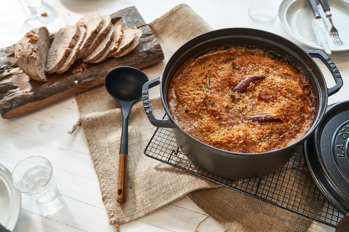 Staub La Cocotte rund gryte støpejern 12,6 L, Svart STAUB