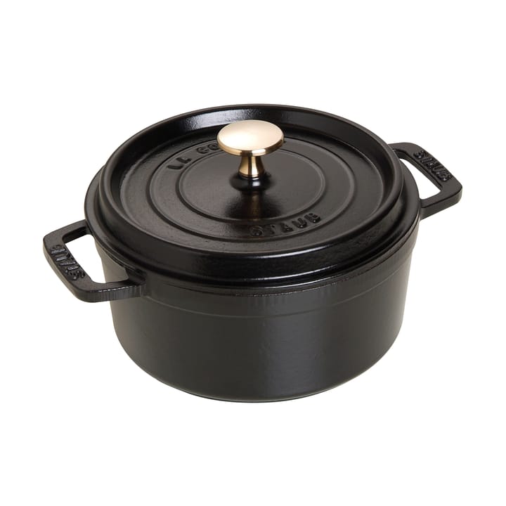 Staub La Cocotte rund gryte støpejern 1,7 L - Svart - STAUB