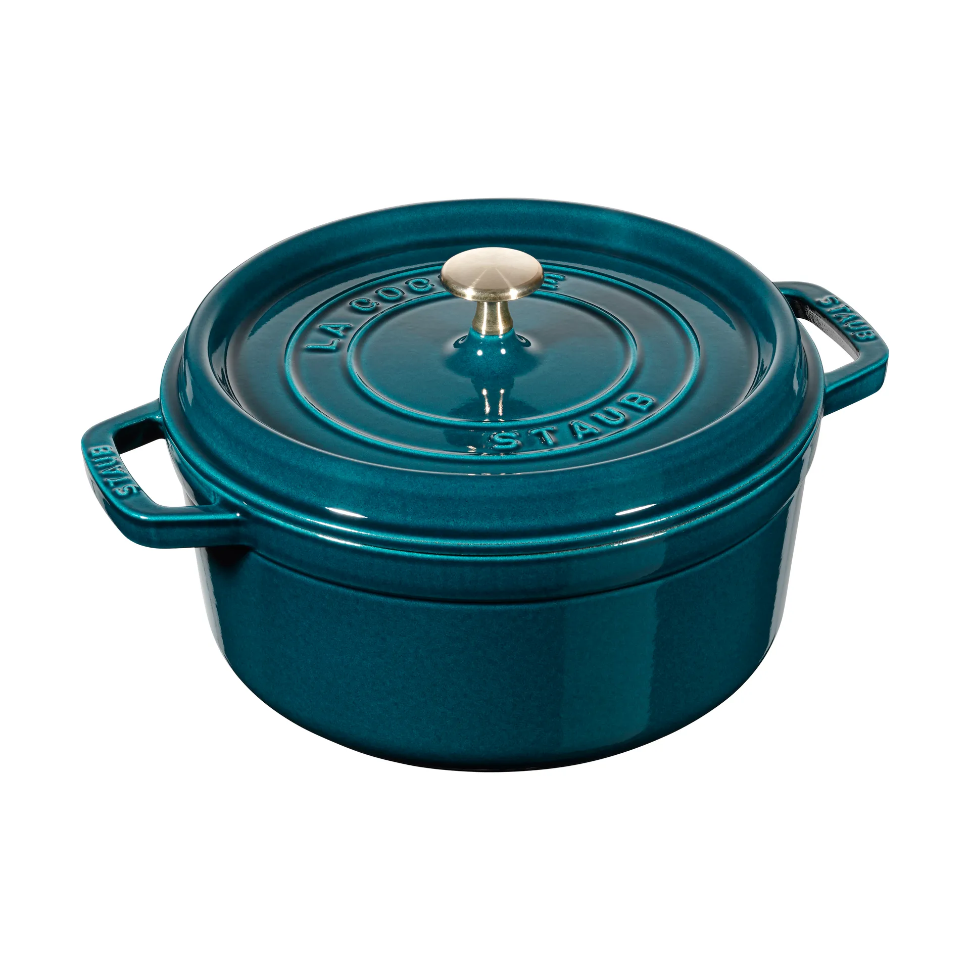 Staub La Cocotte rund gryte støpejern 2,2 L, La Mer STAUB