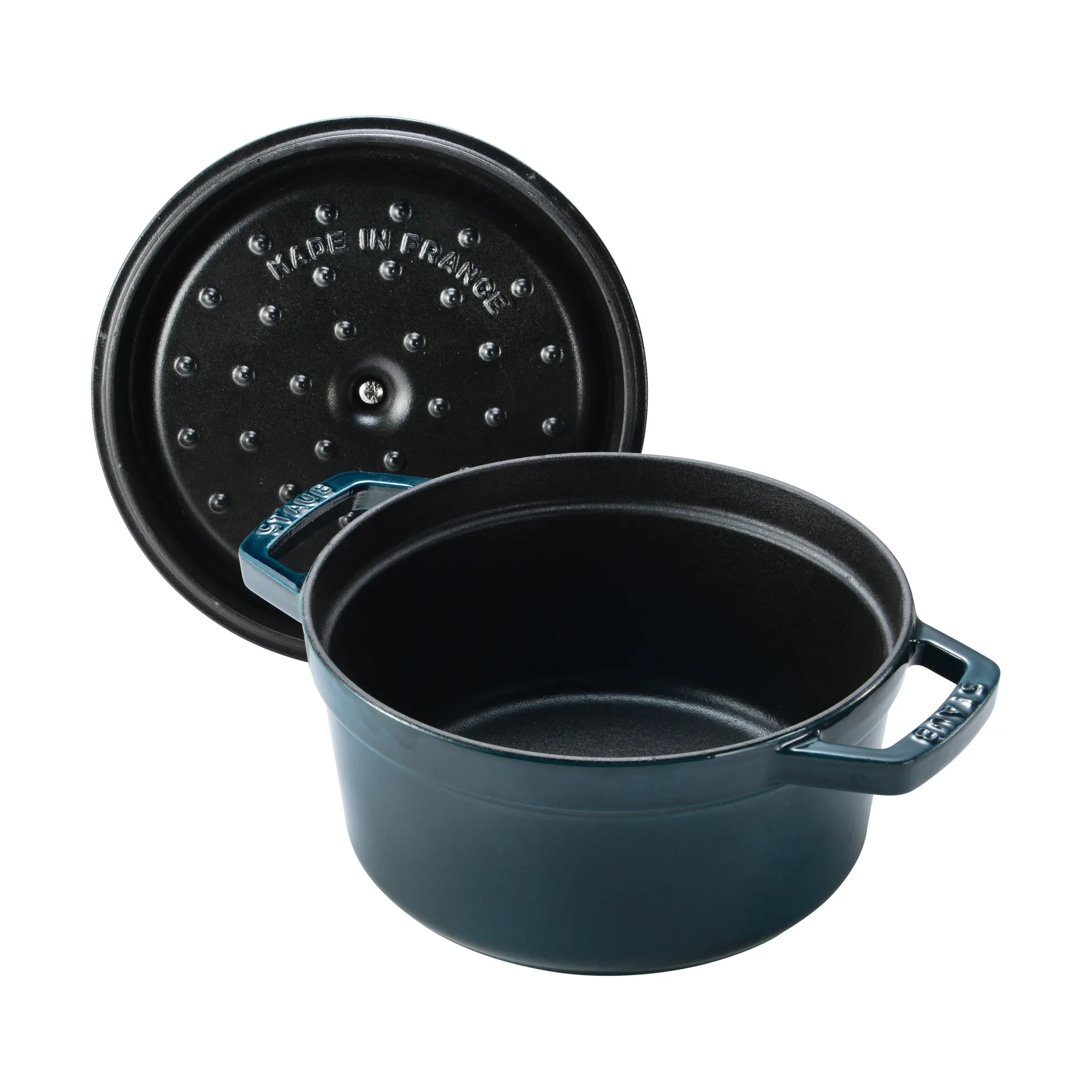Staub La Cocotte rund gryte støpejern 2,2 L, La Mer STAUB