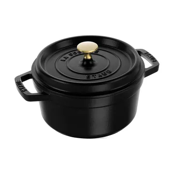 Staub La Cocotte rund gryte støpejern 2,2 L - Svart - STAUB
