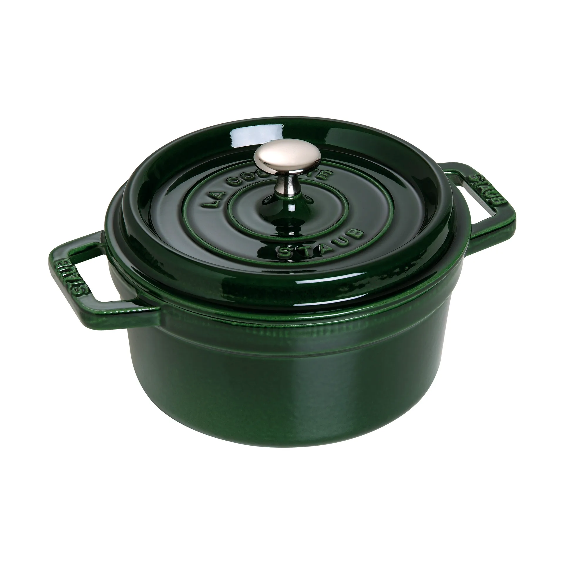 Staub La Cocotte rund gryte støpejern 2,6 L, Basilikagrønn STAUB