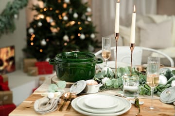 Staub La Cocotte rund gryte støpejern 2,6 L - Basilikagrønn - STAUB