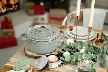 Staub La Cocotte rund gryte støpejern 2,6 L - Grafittgrå - STAUB