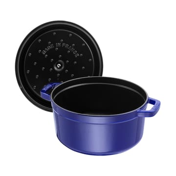Staub La Cocotte rund gryte støpejern 2,6 L - Mørkblå - STAUB