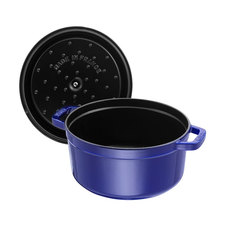 Staub La Cocotte rund gryte støpejern 2,6 L, Mørkblå STAUB