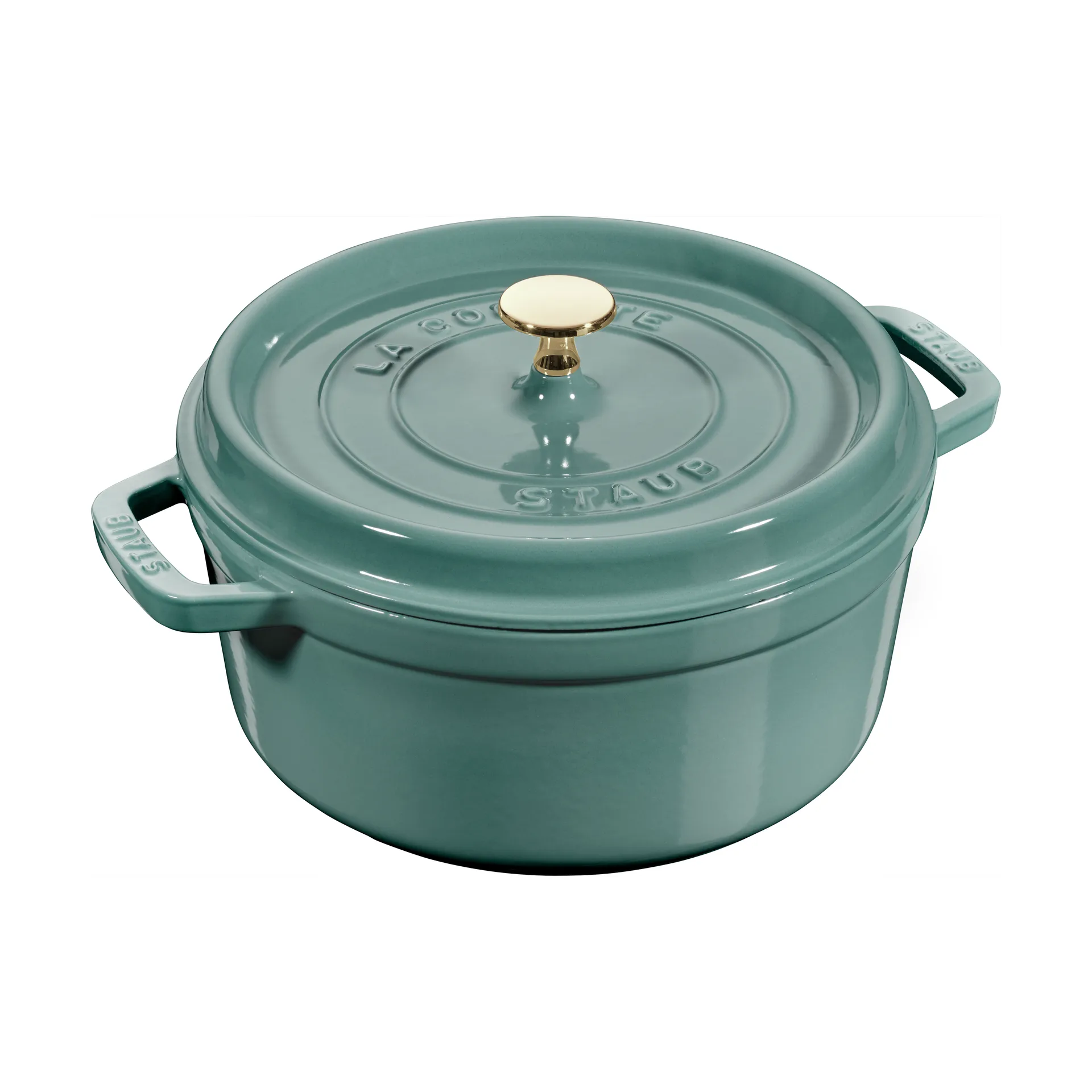 Staub La Cocotte rund gryte støpejern 3,8 L, Eukalyptus STAUB