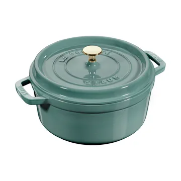 Staub La Cocotte rund gryte støpejern 3,8 L - Eukalyptus - STAUB